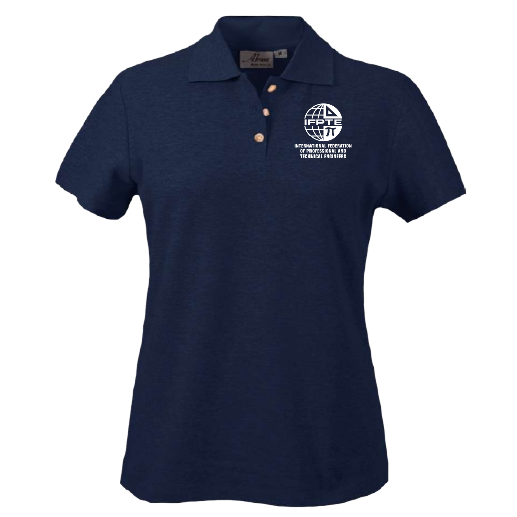 IFPTE Womens Polo - Navy Blue