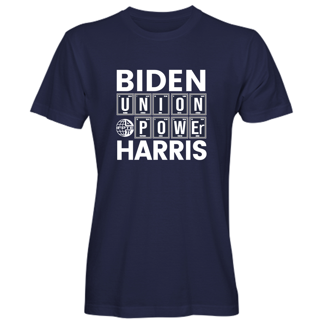 IFPTE Biden Harris Campaign T-Shirt - Navy