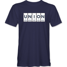 Load image into Gallery viewer, Periodic Table of Elements UNION Unisex Short Sleeve Crew Tee - Navy
