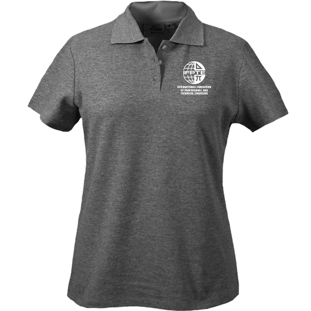 IFPTE Womens Polo - Gray