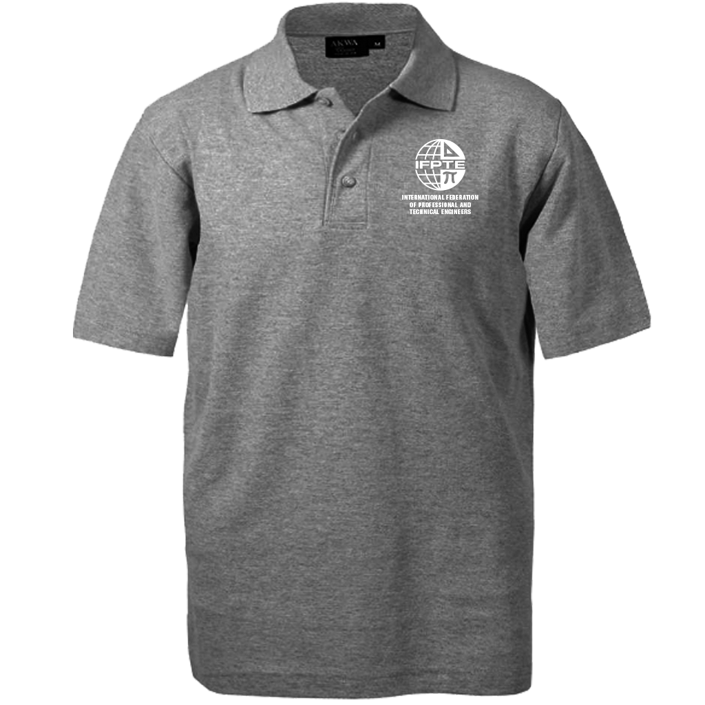 IFPTE Unisex Polo - Gray